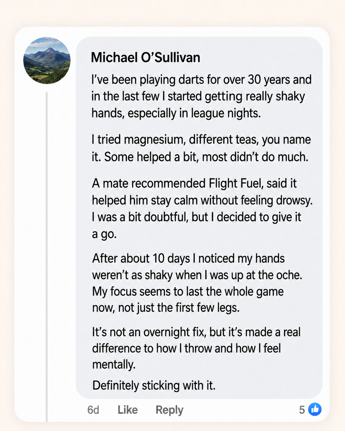 Customer review of Flight Fuel