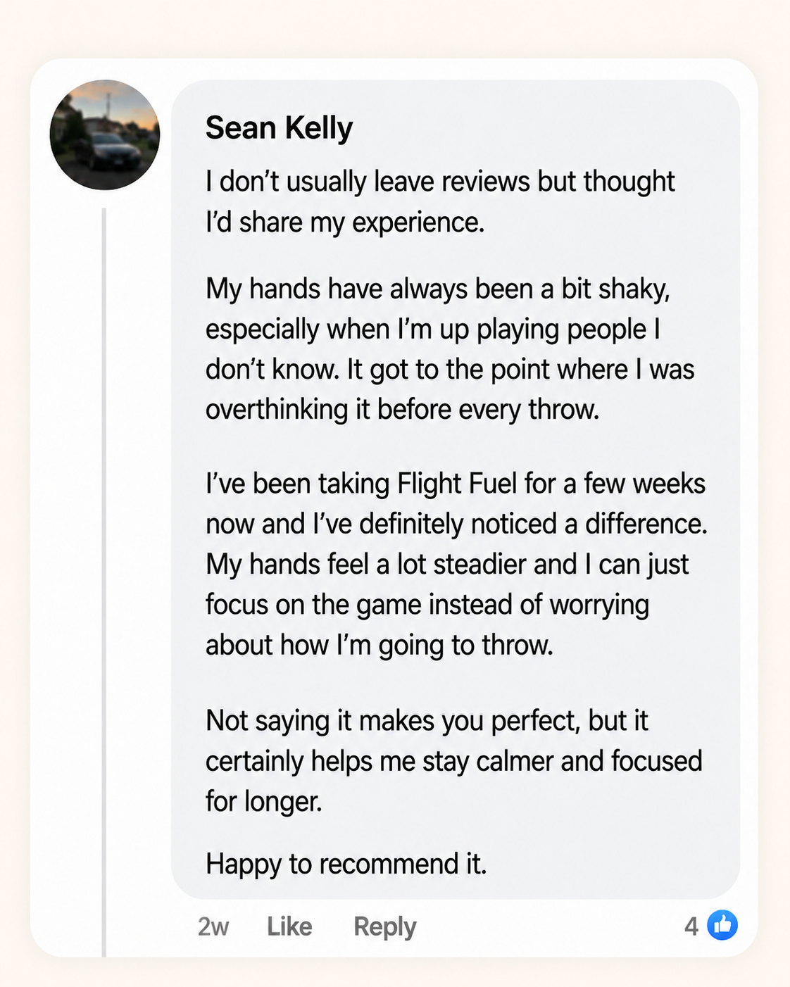Customer review of Flight Fuel