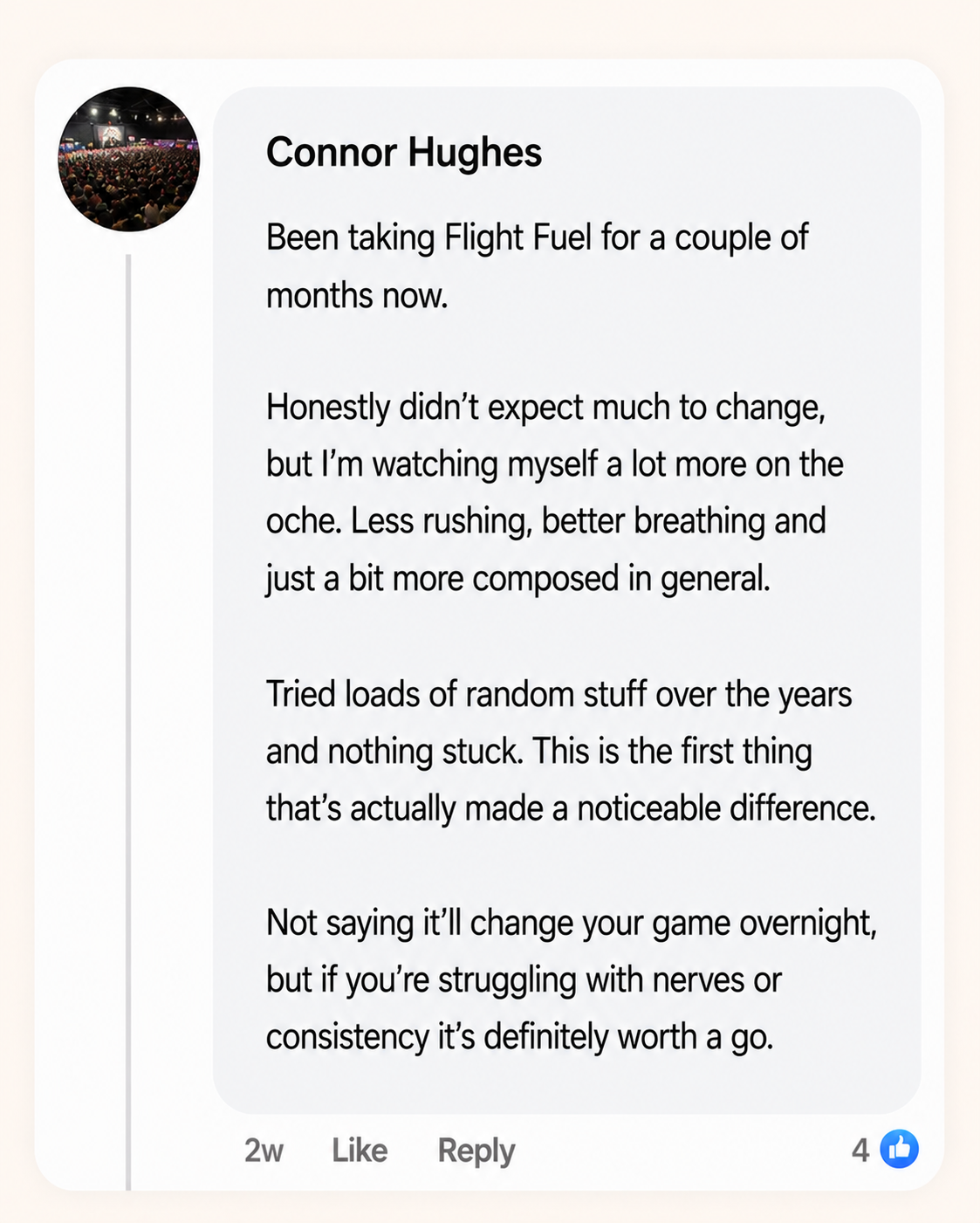 Customer review of Flight Fuel