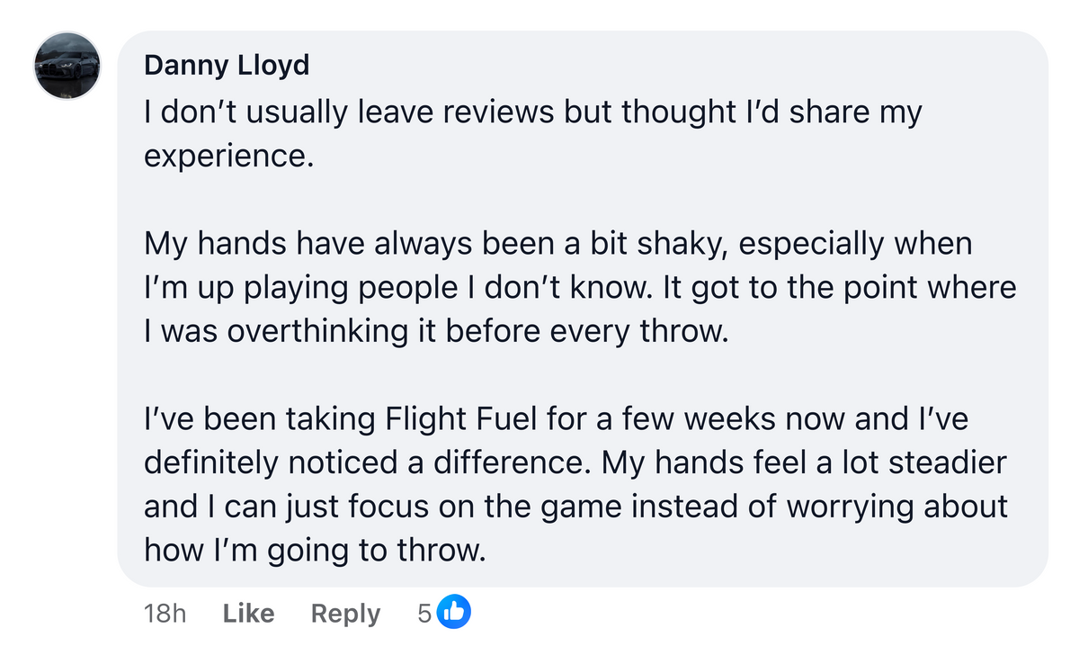 Customer review of Flight Fuel